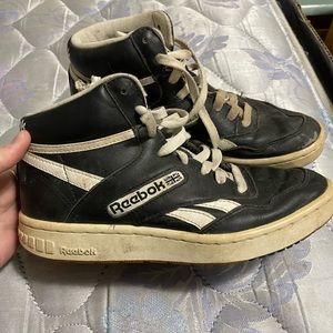 Old Black and White Reebok High Tops
